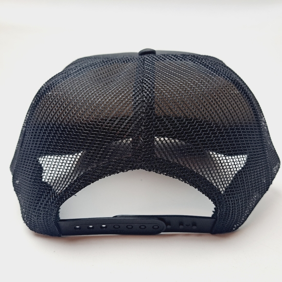 Hank Williams Jr. Bocephus Foam Trucker Mesh Snapback Cap Hat Black new - Picture 4 of 4